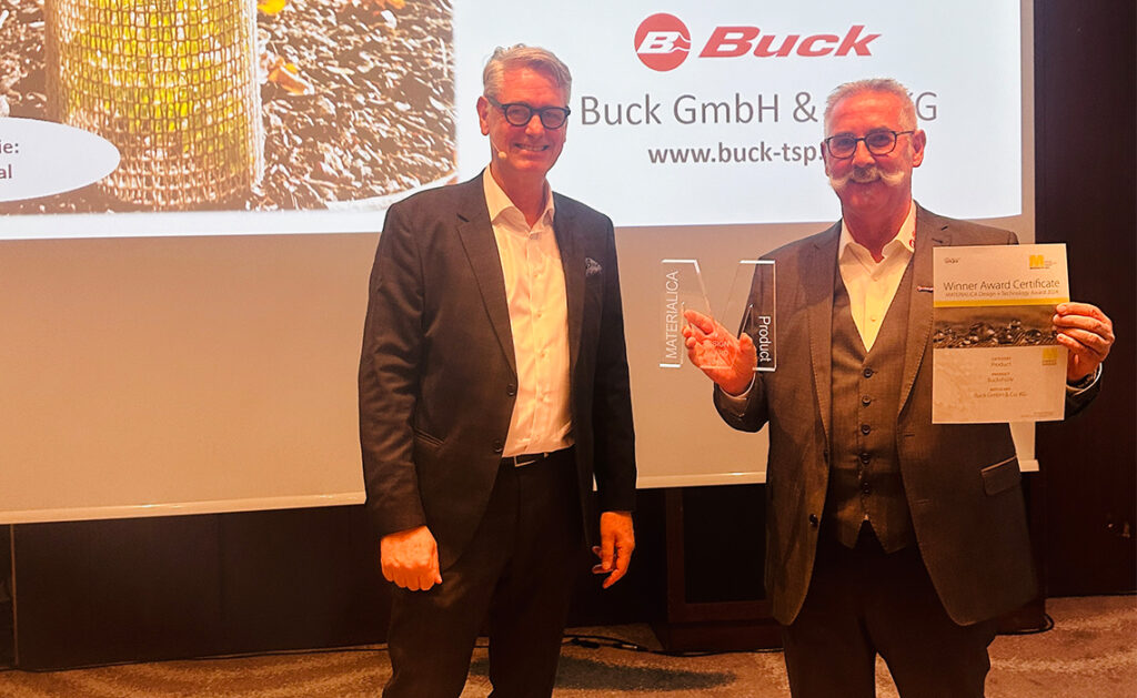 MATERIALICA Design + Technology Award für unsere Buckshülle